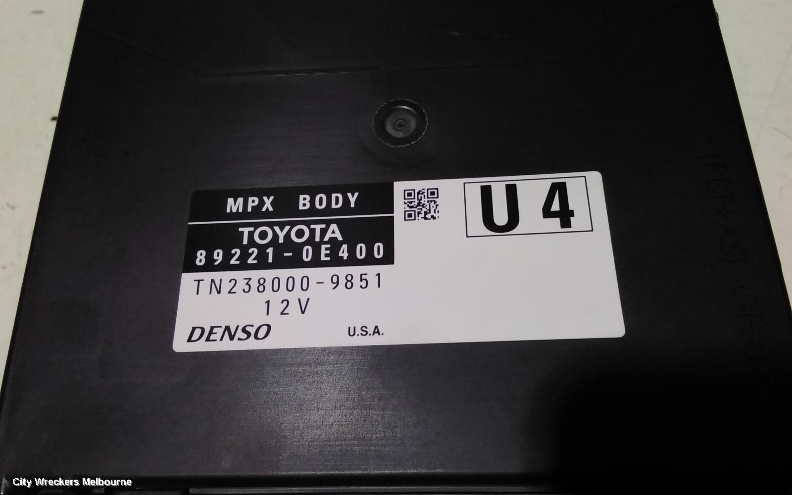 TOYOTA KLUGER, XU50 SERIES, 03/2014 - 02/2021, 89221-0E400  MULTIPLEX JUNCTION COMPUTER CONTROL MODULE : 108111