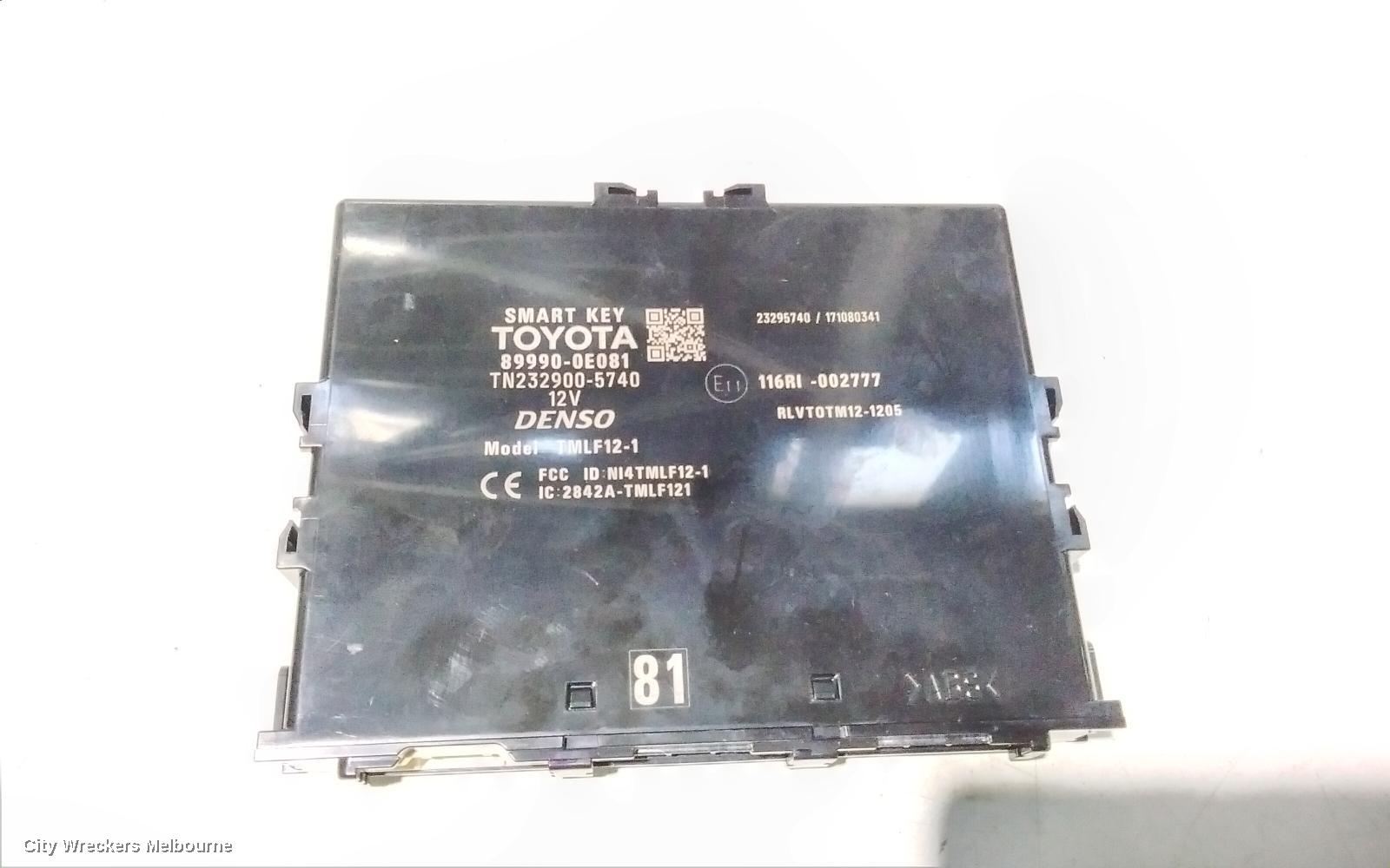 TOYOTA KLUGER ECU, SMART KEY CONTROL UNIT, GSU50/GSU55, 12/2013 - 02/2021