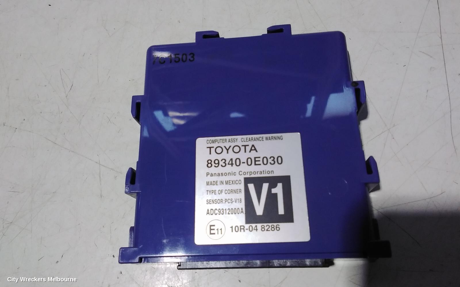 TOYOTA KLUGER, XU50 SERIES, 03/2014 - 02/2021, 89340-0E030  CLEARANCE WARNING : 108117