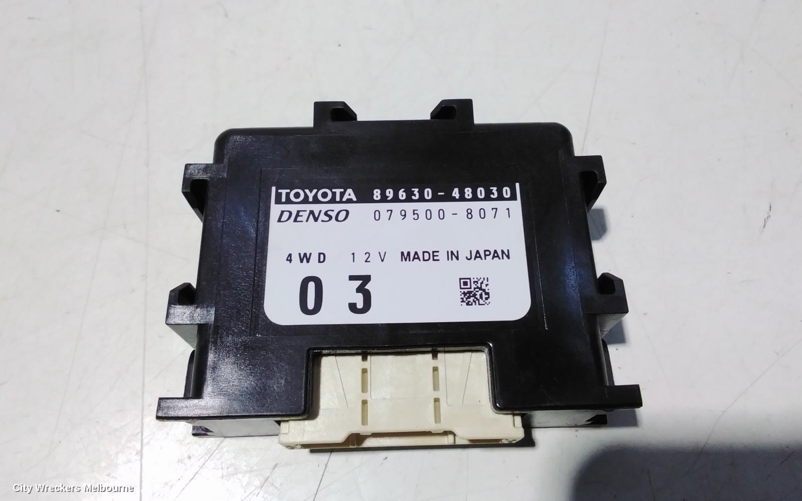 TOYOTA KLUGER, XU50 SERIES, 03/2014 - 02/2021, 89630-48030  4WD COMPUTER: 108118
