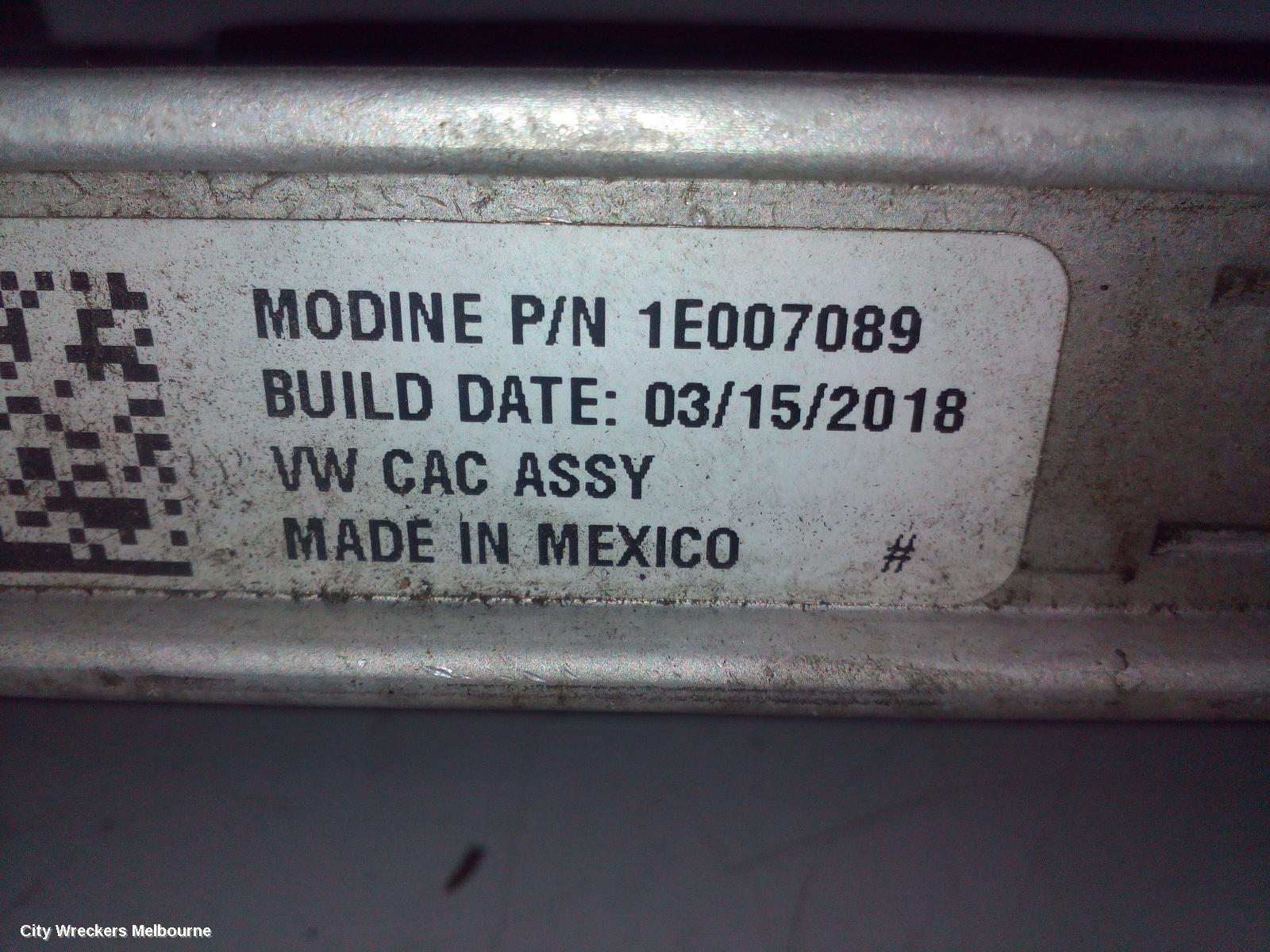 VOLKSWAGEN TIGUAN INTERCOOLER, PETROL, 2.0, DGVA/CXDA CODE, 5NA, 06/2016 ONWARDS