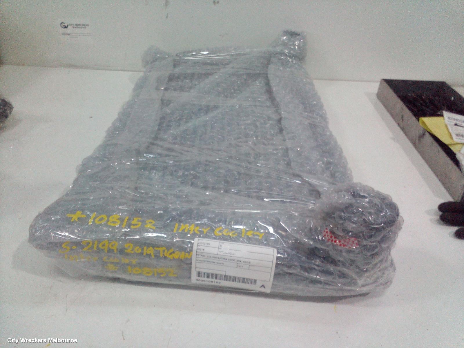 VOLKSWAGEN TIGUAN INTERCOOLER, PETROL, 2.0, DGVA/CXDA CODE, 5NA, 06/2016 ONWARDS