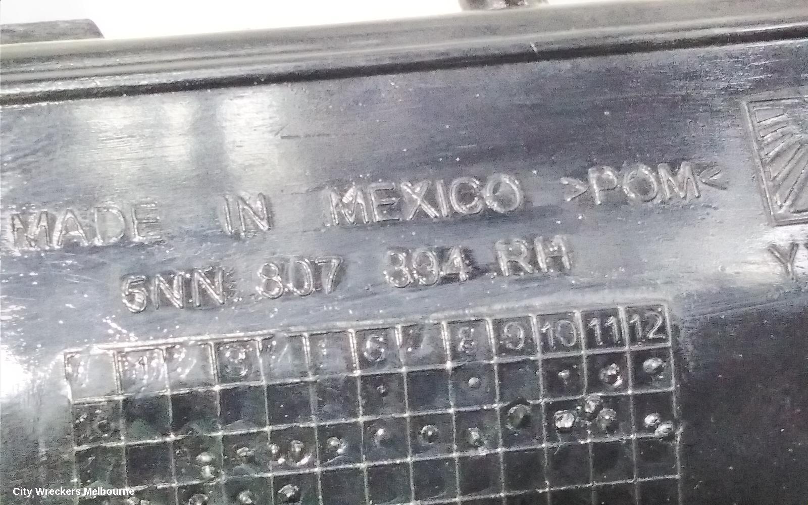 VOLKSWAGEN TIGUAN, 5NA, 06/2016 - 02/2024, RHR BAR BRAKET: 108158