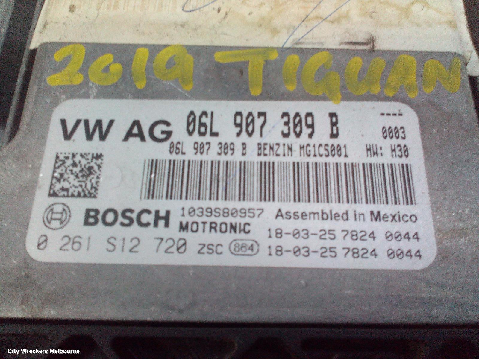 VOLKSWAGEN TIGUAN ECU, ENGINE ECU, 2.0, PETROL, ECU ONLY, DGVA CODE, 5NA, 06/2016 ONWARDS