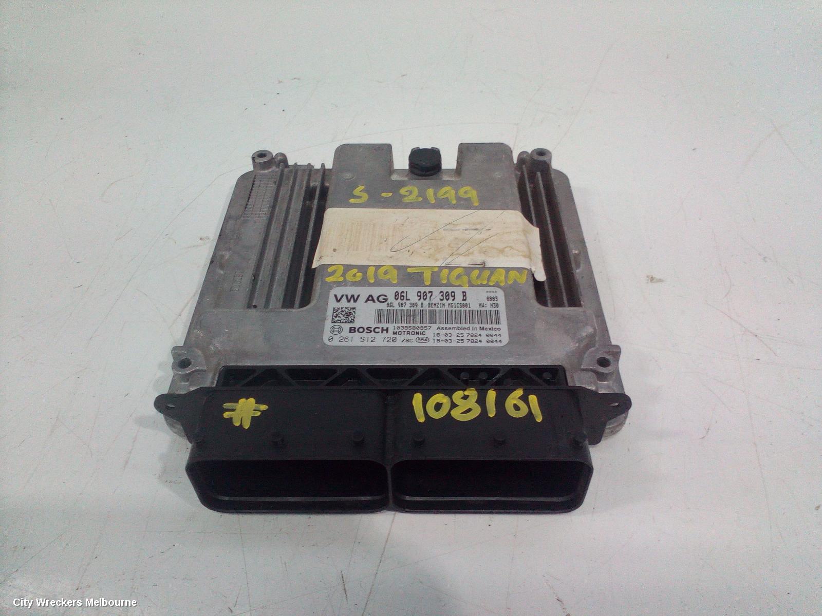 VOLKSWAGEN TIGUAN ECU, ENGINE ECU, 2.0, PETROL, ECU ONLY, DGVA CODE, 5NA, 06/2016 ONWARDS
