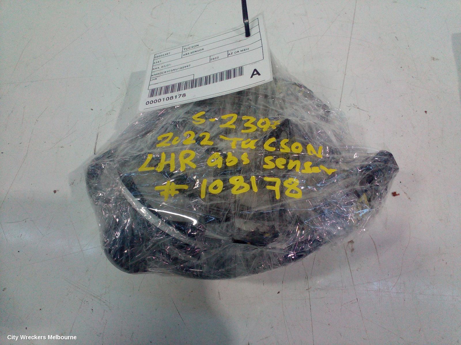 HYUNDAI TUCSON ABS SENSOR, NX4, LH REAR, 02/2021 ONWARDS