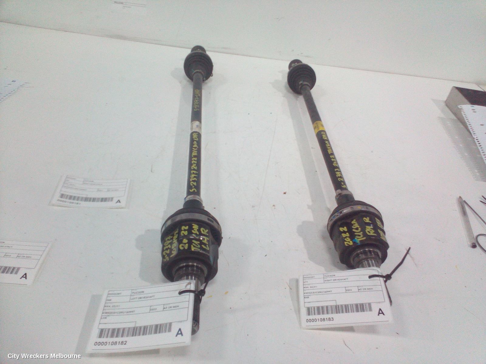 HYUNDAI TUCSON LEFT DRIVESHAFT, NX4, REAR, 02/2021 ONWARDS