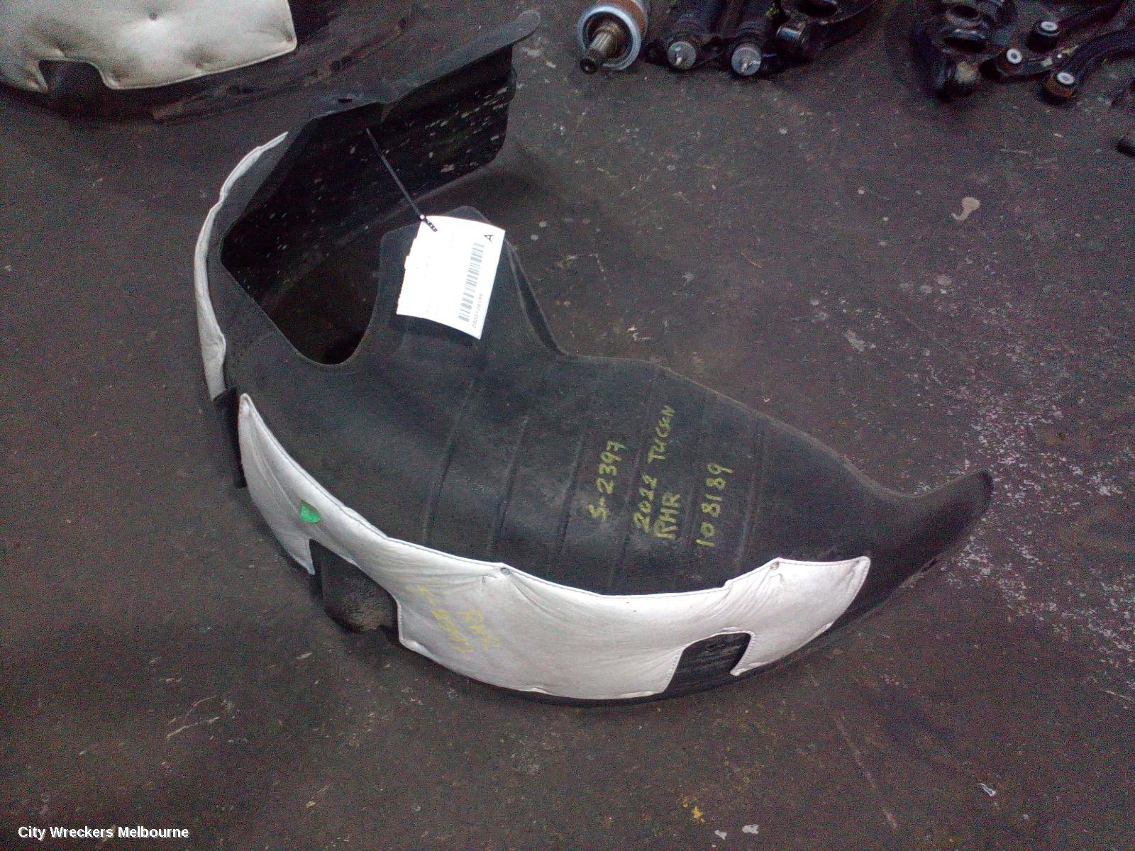 HYUNDAI TUCSON RIGHT GUARD LINER, REAR, NX4, 02/2021 ONWARDS