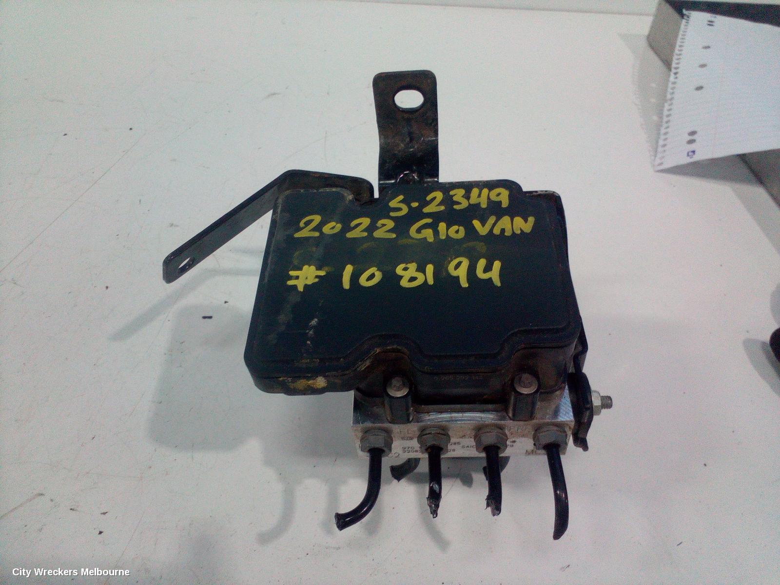 LDV G10 ABS PUMP/MODULATOR, SV7A/SV7C, WAGON/VAN, 04/2015 ONWARDS