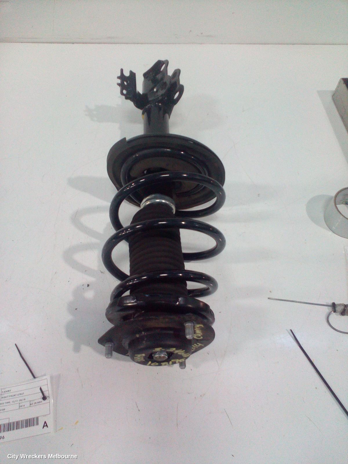 TOYOTA CAMRY RIGHT FRONT STRUT, ASV50, NON HYBRID TYPE, 12/2011 - 05/2015