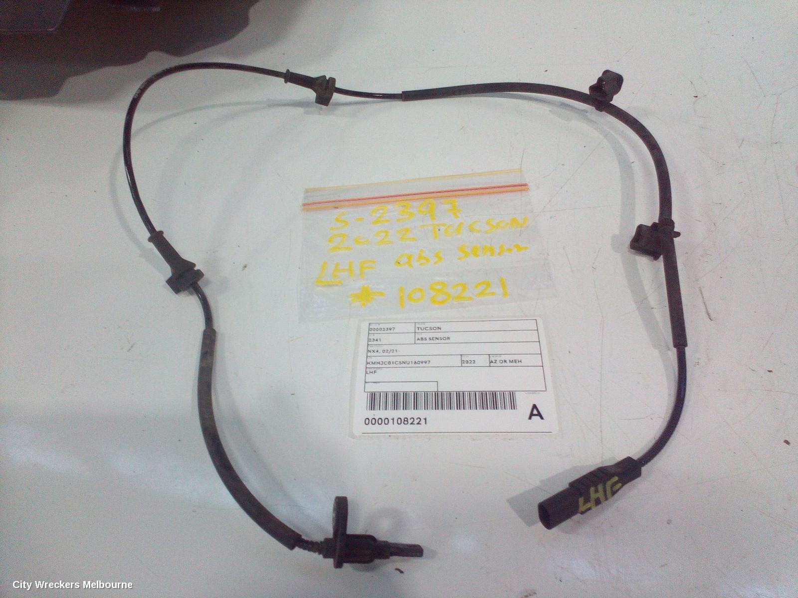 HYUNDAI TUCSON ABS SENSOR, NX4, LH FRONT, 02/2021 ONWARDS