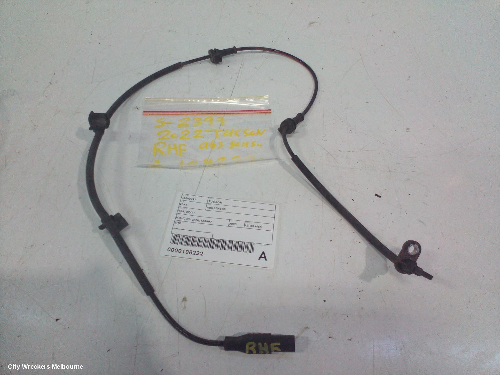 HYUNDAI TUCSON ABS SENSOR, NX4, RH FRONT, 02/2021 ONWARDS