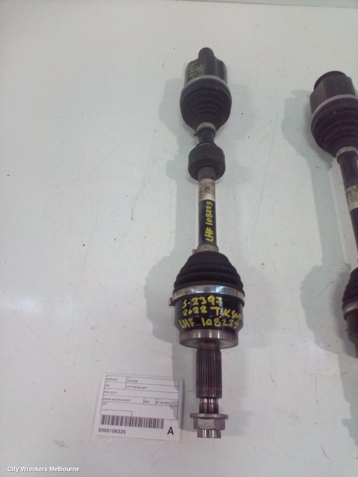 HYUNDAI TUCSON LEFT DRIVESHAFT, NX4, FRONT, 02/2021 ONWARDS