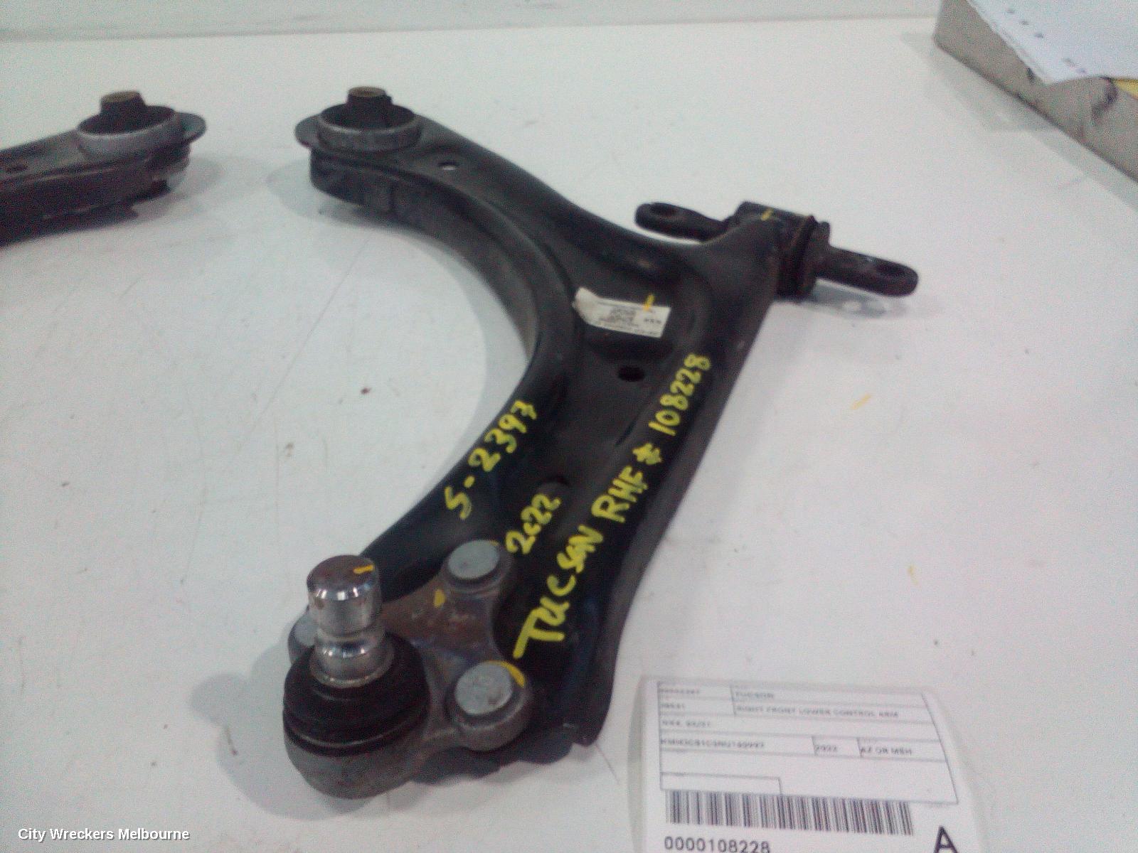 HYUNDAI TUCSON RIGHT FRONT LOWER CONTROL ARM, NX4, 02/2021 ONWARDS