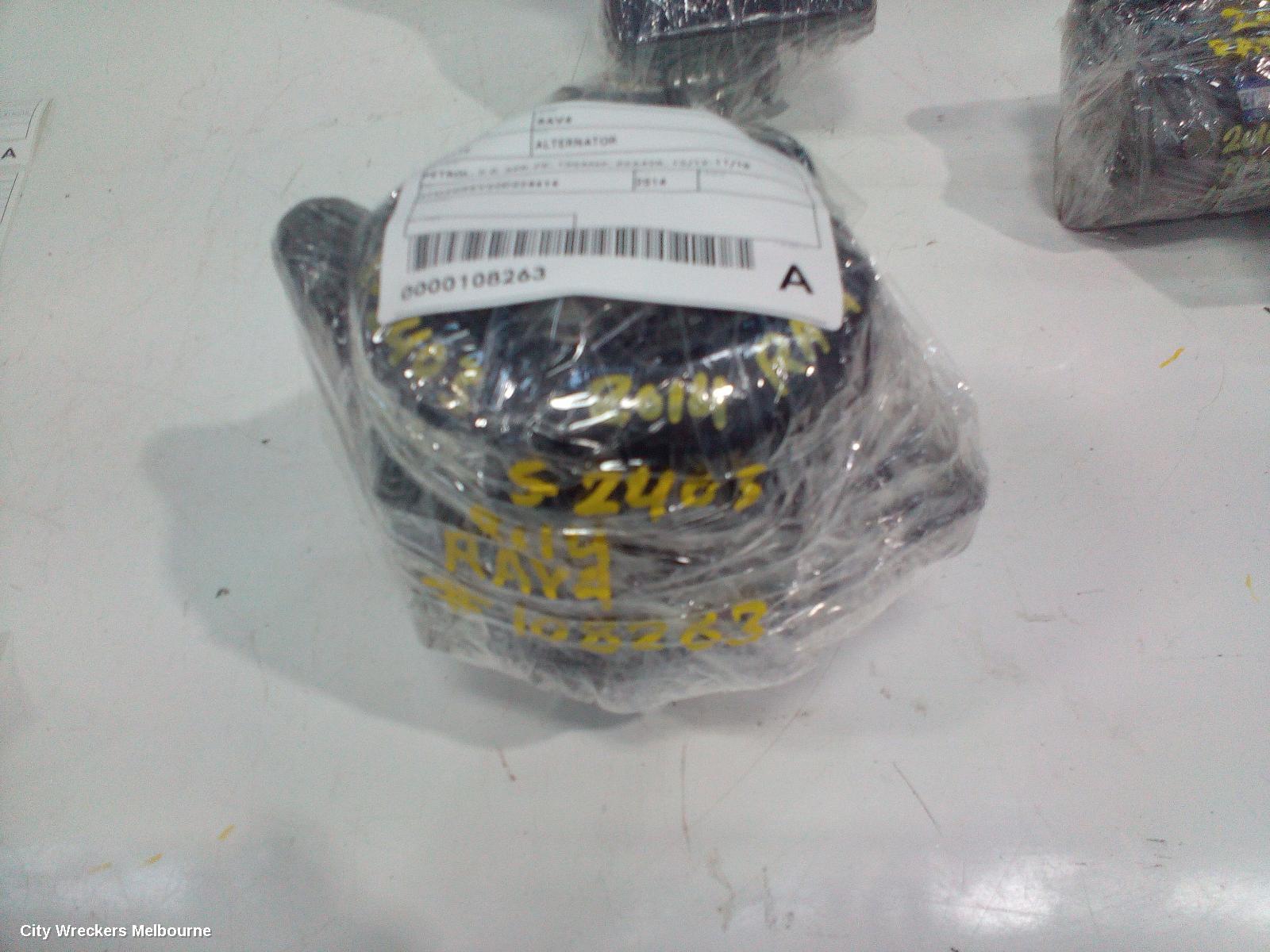 TOYOTA RAV4 ALTERNATOR, PETROL, 2.0, 3ZR-FE, 100AMP, ZSA42R, 12/2012 - 11/2018