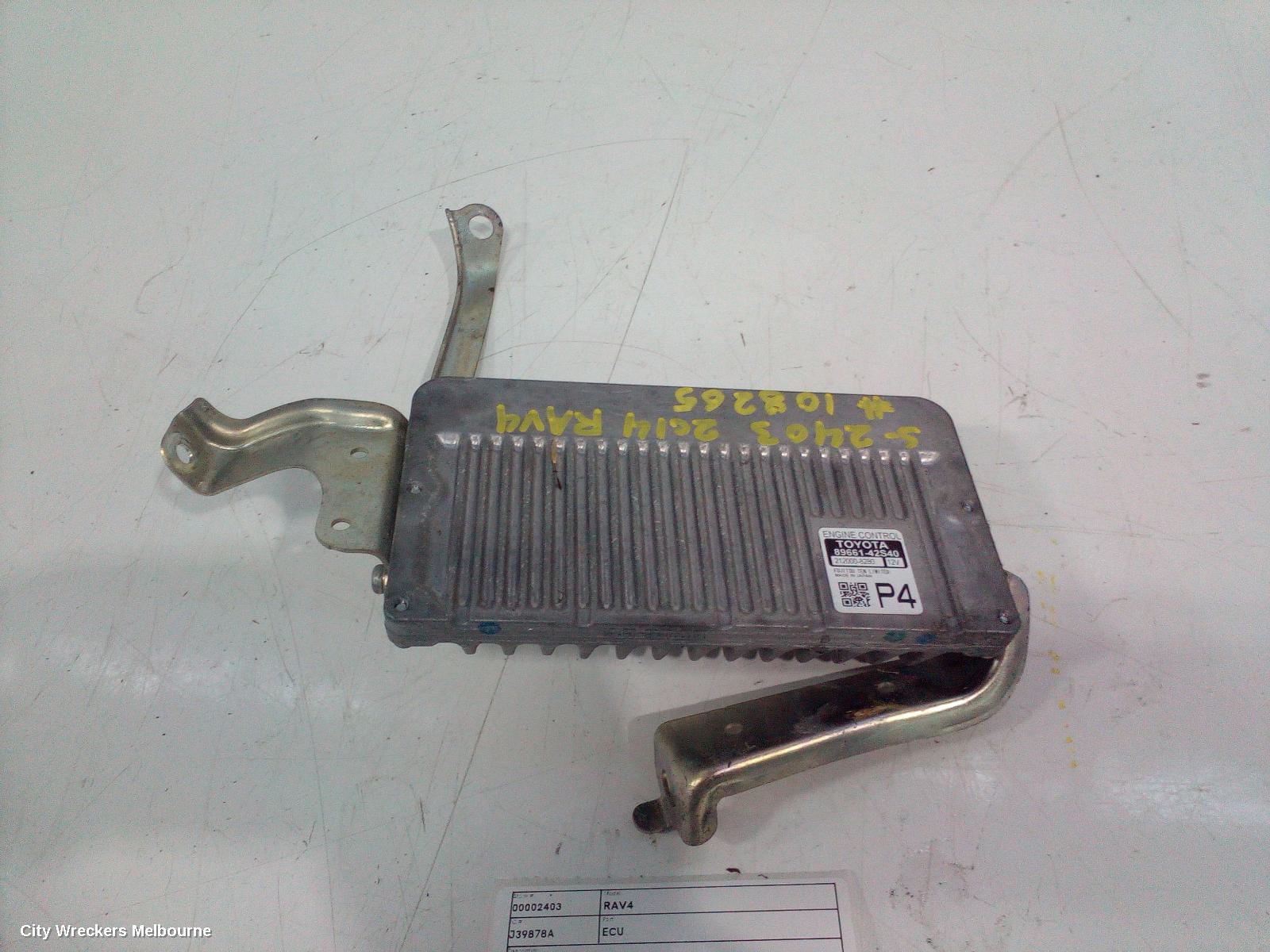 TOYOTA RAV4 ECU, ENGINE ECU, 2.0, 3ZR-FE, PETROL, AUTO T/M, ECU ONLY, ZSA42R, 12/2012 - 11/2018