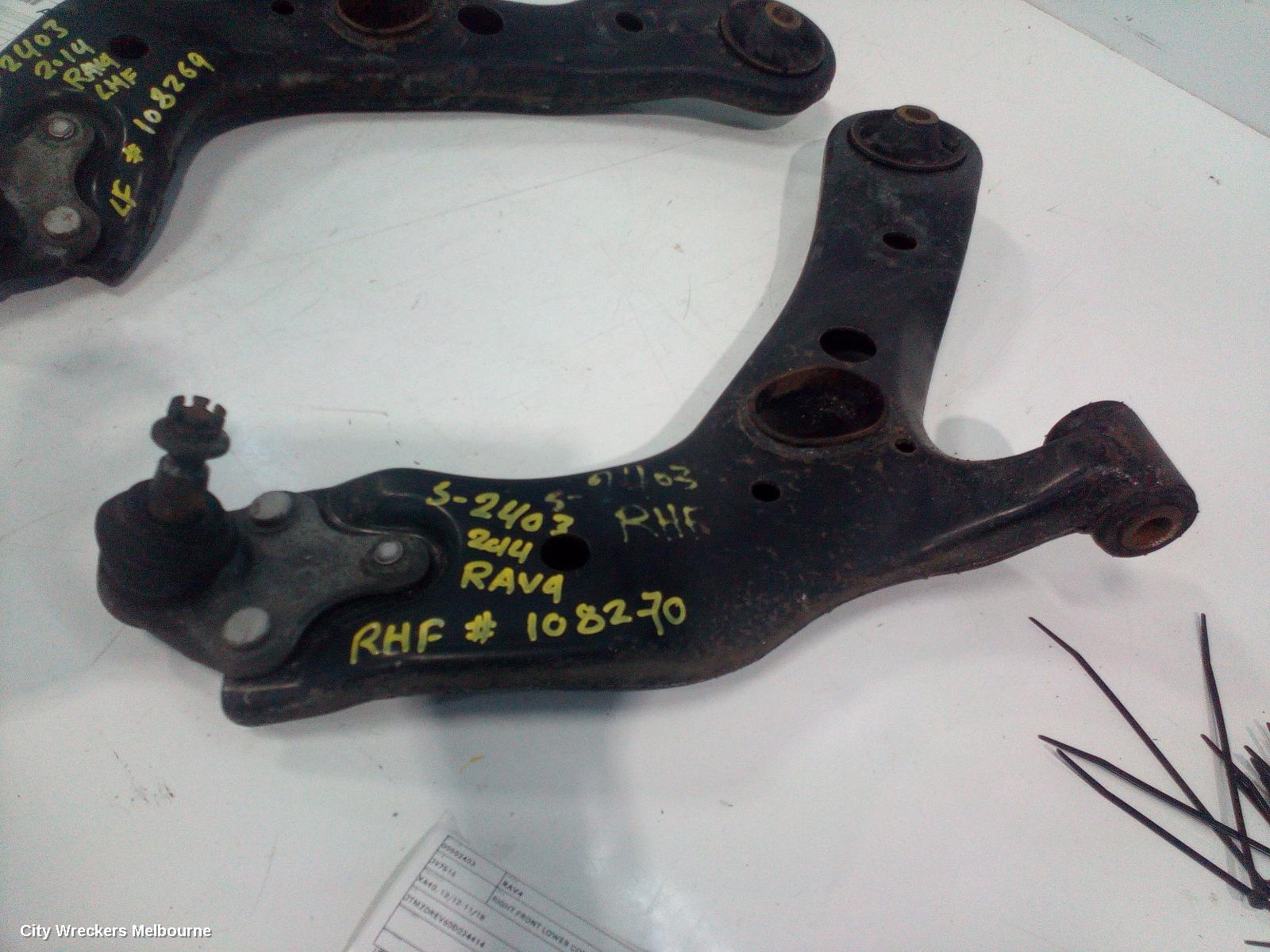 TOYOTA RAV4 RIGHT FRONT LOWER CONTROL ARM, XA40, 12/2012 - 11/2018