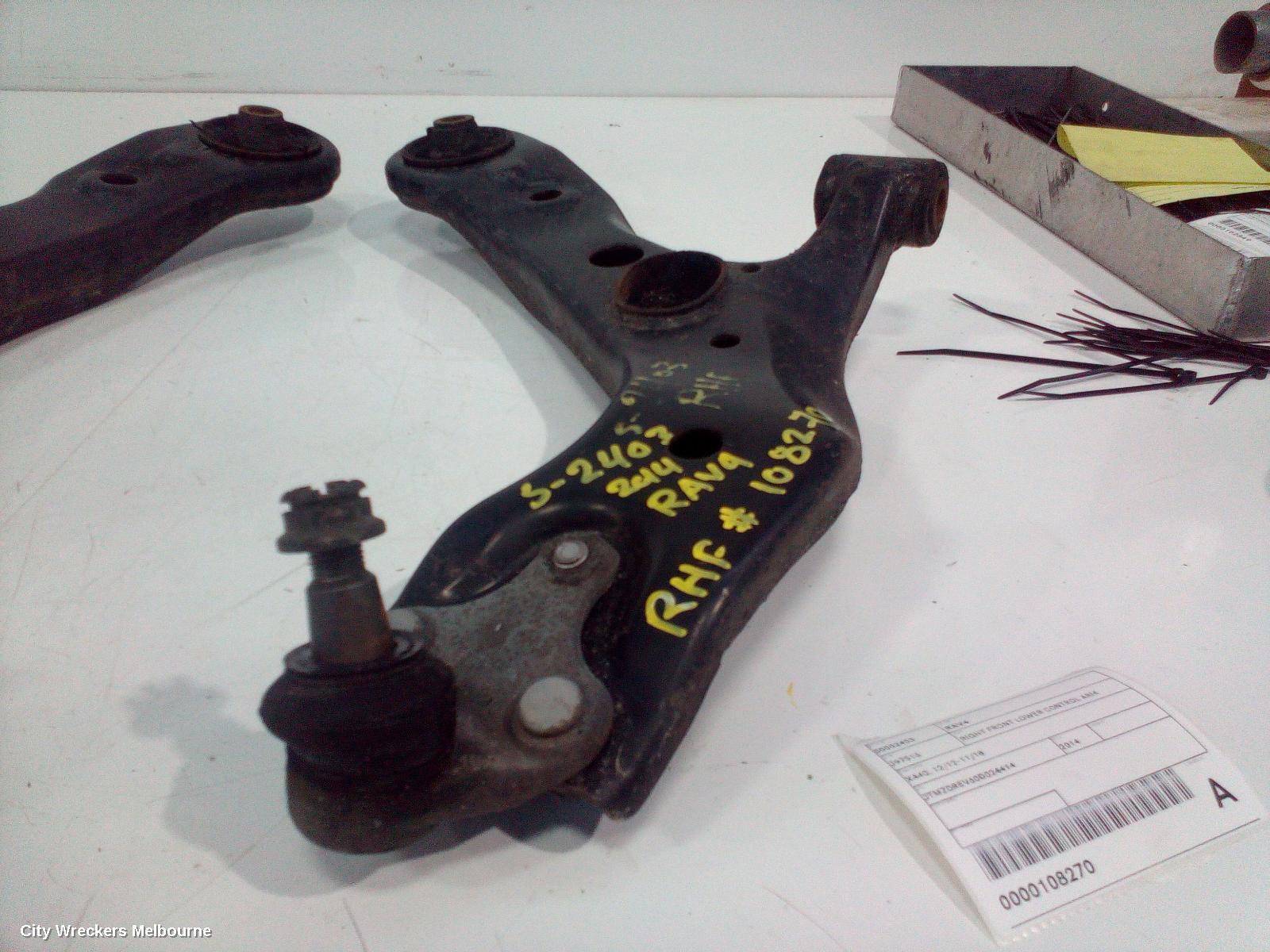 TOYOTA RAV4 RIGHT FRONT LOWER CONTROL ARM, XA40, 12/2012 - 11/2018