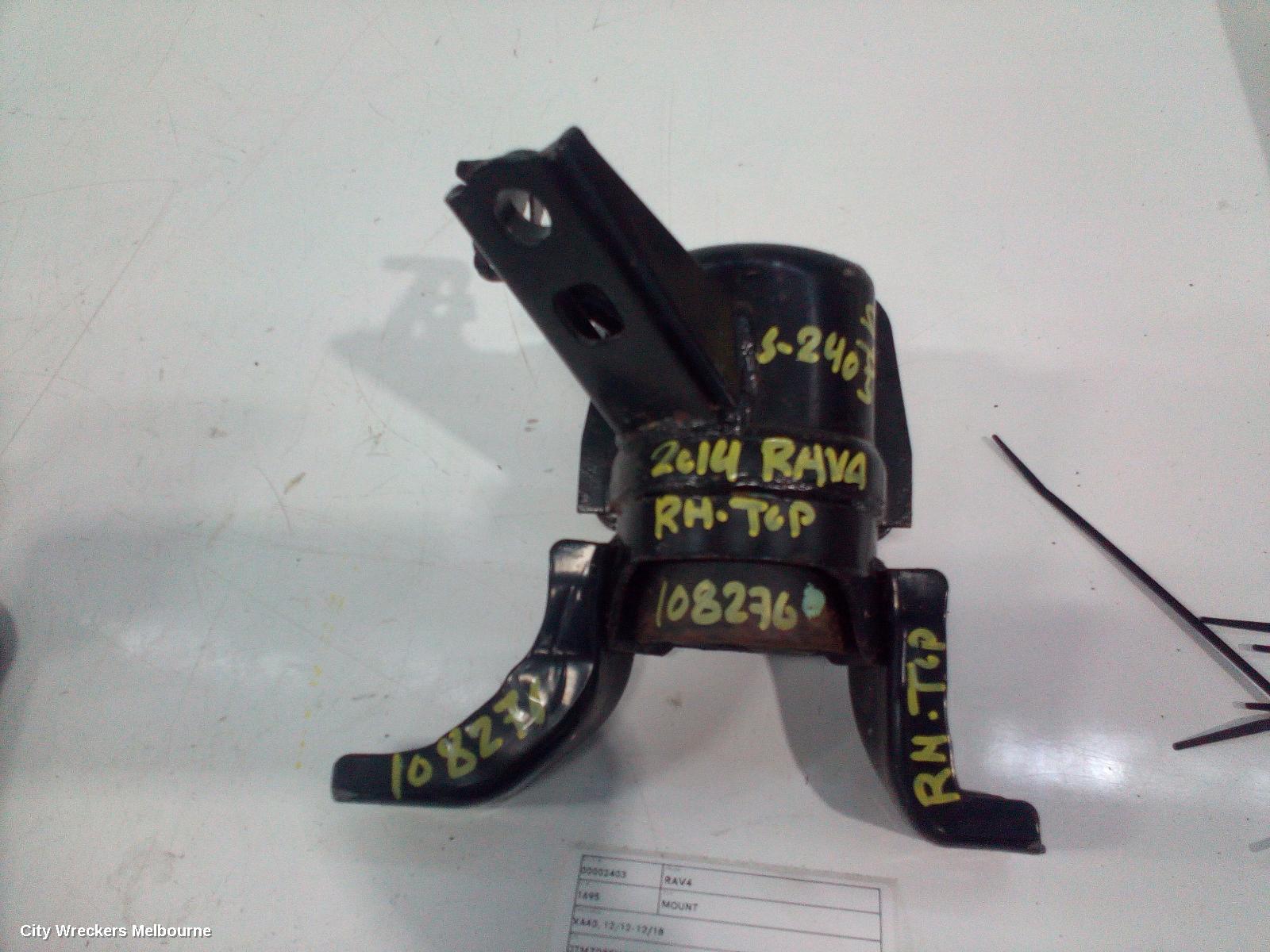 TOYOTA RAV4 MOUNT, XA40, 12/2012 - 12/2018