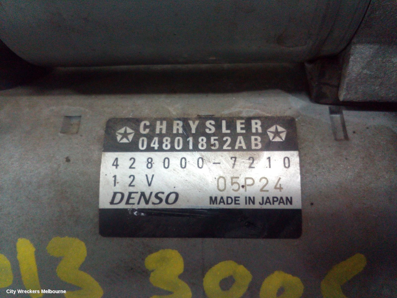 CHRYSLER 300C STARTER, PETROL, 3.6, LX, 05/2012 - 12/2021
