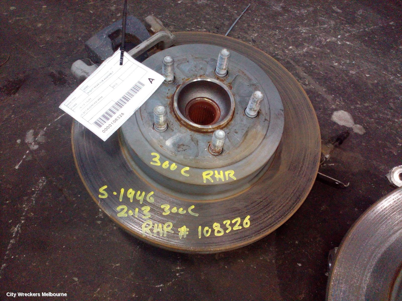 CHRYSLER 300C RIGHT REAR HUB ASSEMBLY, LX, 05/2012 - 12/2021