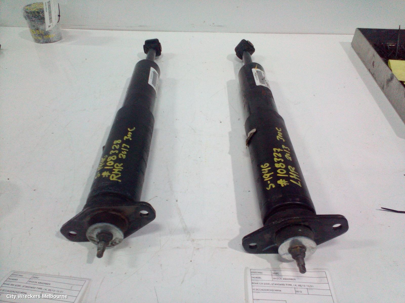 CHRYSLER 300C SHOCK ABSORBER, REAR (LH SIDE), STANDARD TYPE, LX, 05/2012 - 12/2021