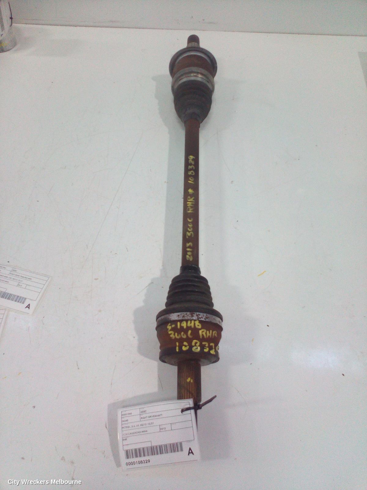 CHRYSLER 300C RIGHT DRIVESHAFT, PETROL, 3.6, LX, 05/2012 - 12/2021