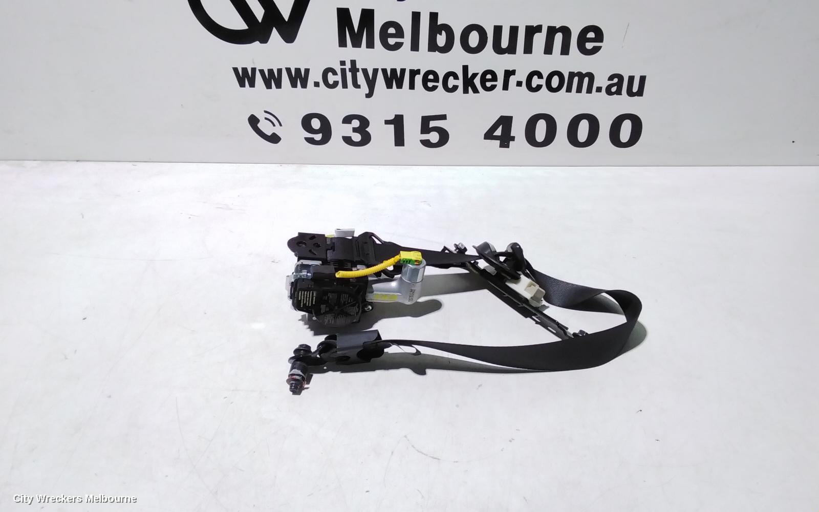 HYUNDAI I30 SEATBELT/STALK, RH FRONT, SEAT BELT ONLY, BLACK, PD, HATCH (S.KOREA VIN KMHH), 03/2017 ONWARDS