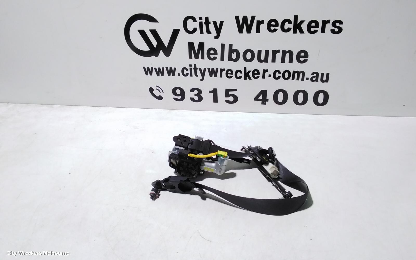 HYUNDAI I30 SEATBELT/STALK, RH FRONT, SEAT BELT ONLY, BLACK, PD, HATCH (S.KOREA VIN KMHH), 03/2017 ONWARDS