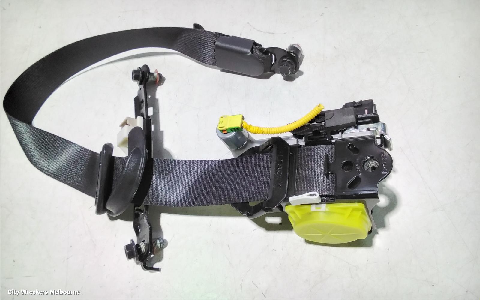 HYUNDAI I30 SEATBELT/STALK, RH FRONT, SEAT BELT ONLY, BLACK, PD, HATCH (S.KOREA VIN KMHH), 03/2017 ONWARDS