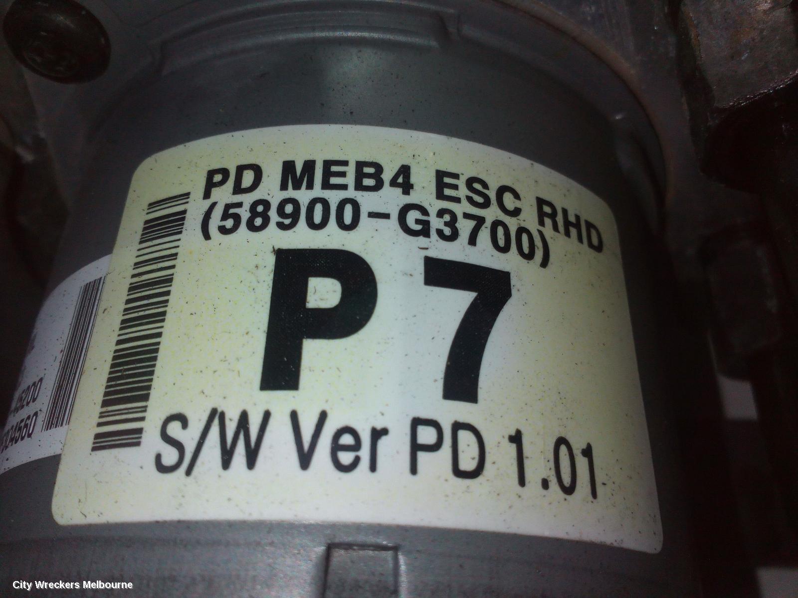 HYUNDAI I30 ABS PUMP/MODULATOR, P/N 58900G3700, PD, 03/2017 ONWARDS