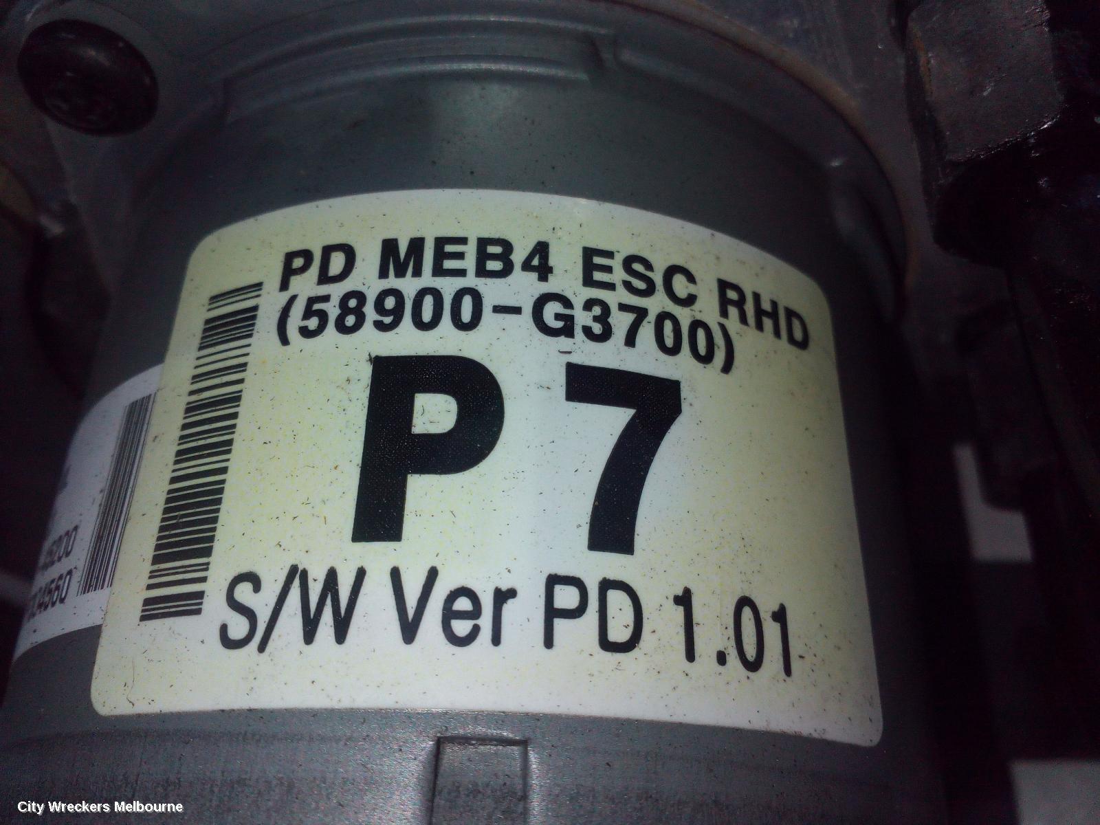 HYUNDAI I30 ABS PUMP/MODULATOR, P/N 58900G3700, PD, 03/2017 ONWARDS