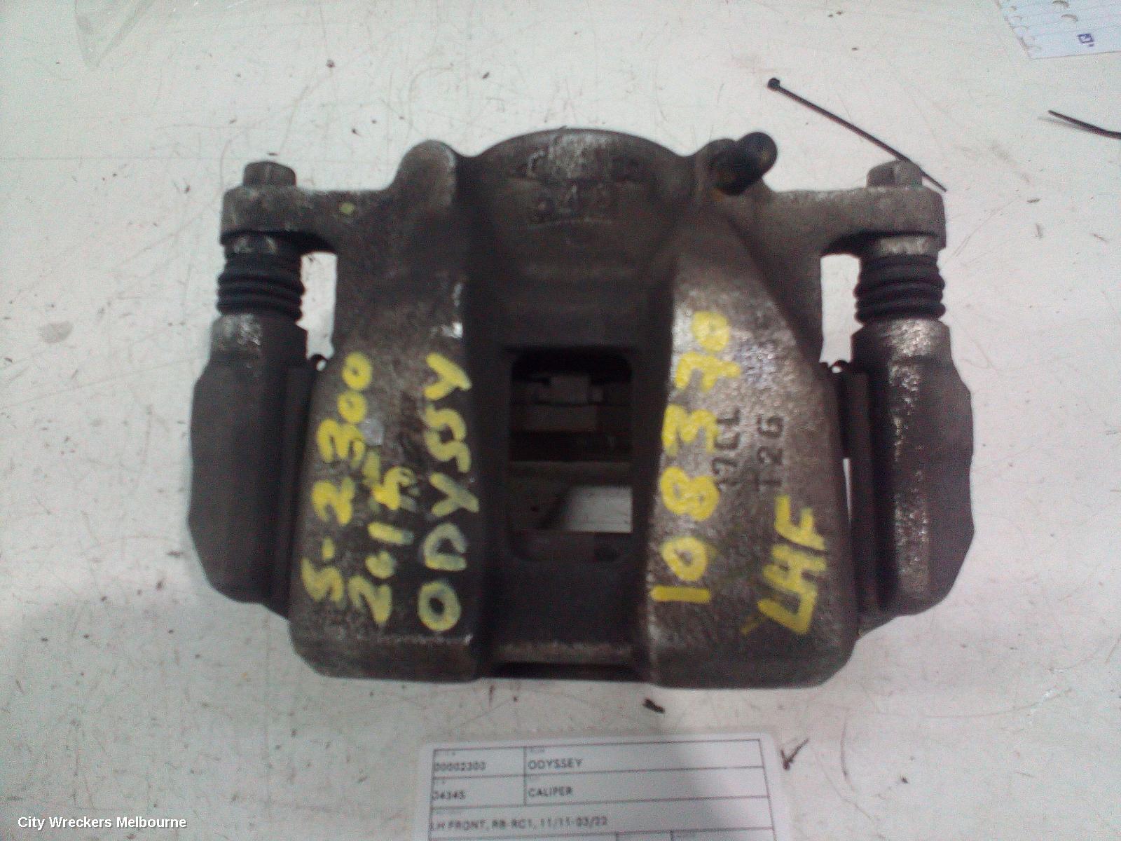 HONDA ODYSSEY CALIPER, LH FRONT, RB-RC1, 11/2011 - 03/2022