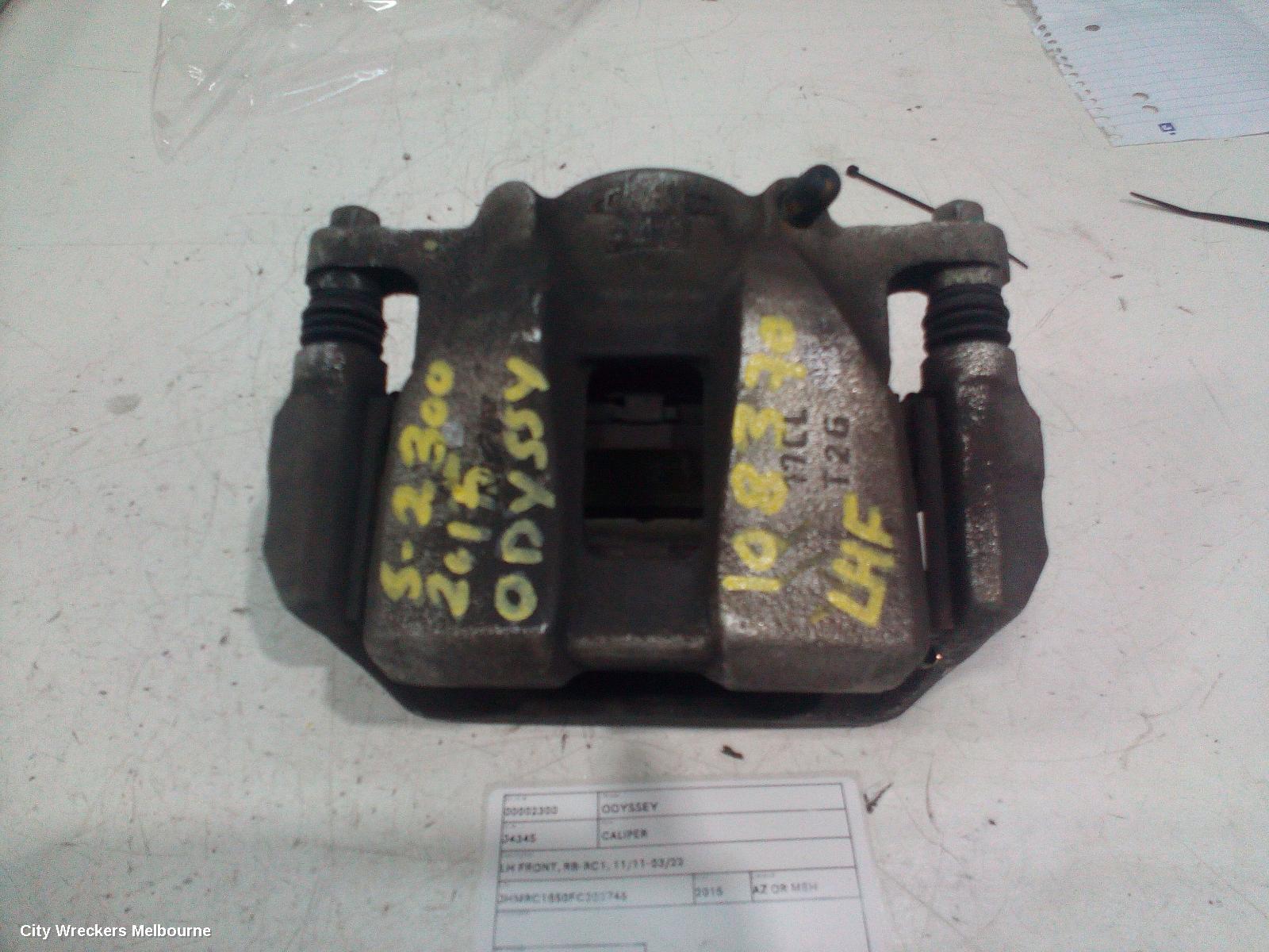 HONDA ODYSSEY CALIPER, LH FRONT, RB-RC1, 11/2011 - 03/2022