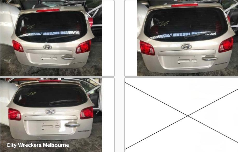 HYUNDAI SANTA FE BOOTLID/TAILGATE, TAILGATE, CM, SPOILERED TYPE, 11/2005 - 06/2012