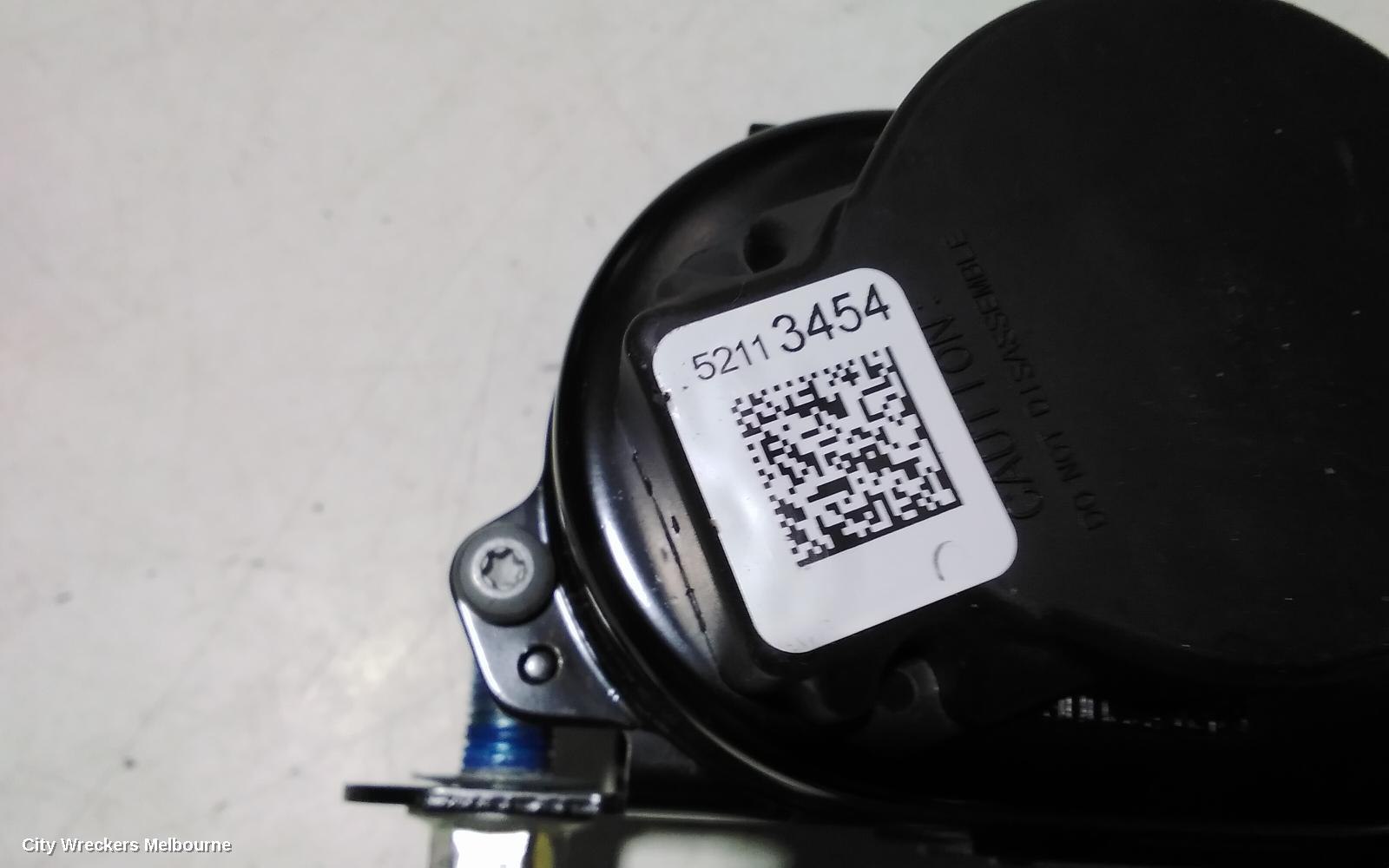 HOLDEN COLORADO SEATBELT/STALK, LH FRONT, SEAT BELT ONLY, DUAL CAB, RG, 01/2012 - 06/2016