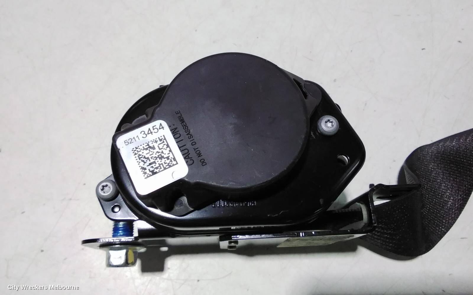 HOLDEN COLORADO SEATBELT/STALK, LH FRONT, SEAT BELT ONLY, DUAL CAB, RG, 01/2012 - 06/2016