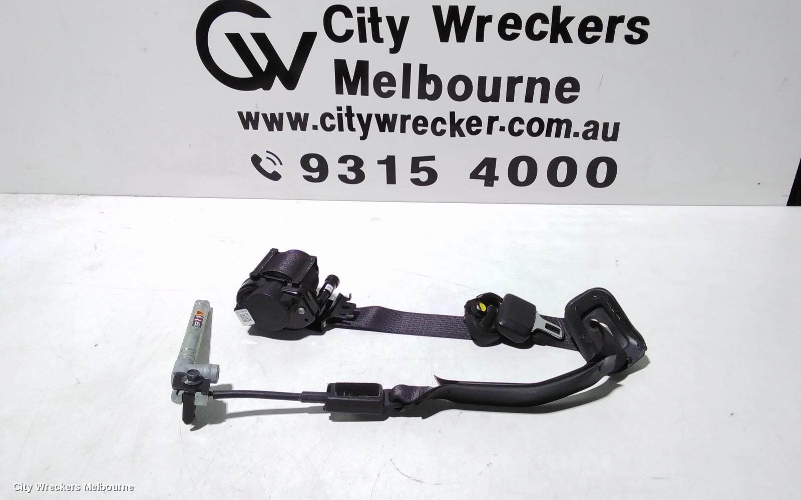 HOLDEN COLORADO SEATBELT/STALK, LH FRONT, SEAT BELT ONLY, DUAL CAB, RG, 01/2012 - 06/2016