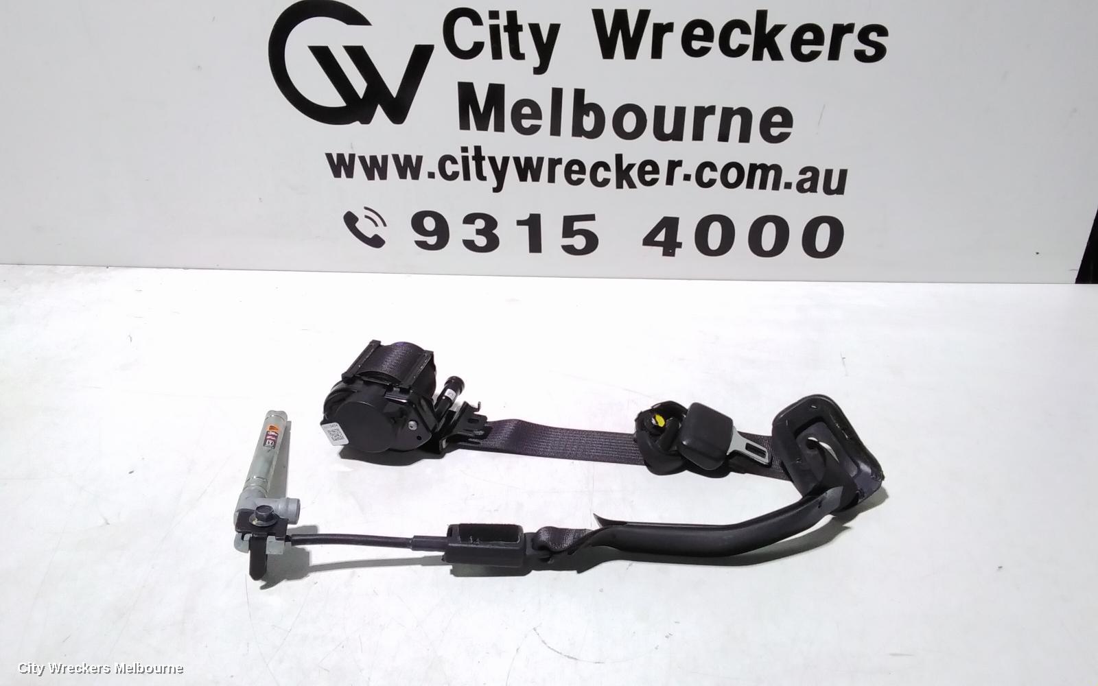 HOLDEN COLORADO SEATBELT/STALK, LH FRONT, SEAT BELT ONLY, DUAL CAB, RG, 01/2012 - 06/2016