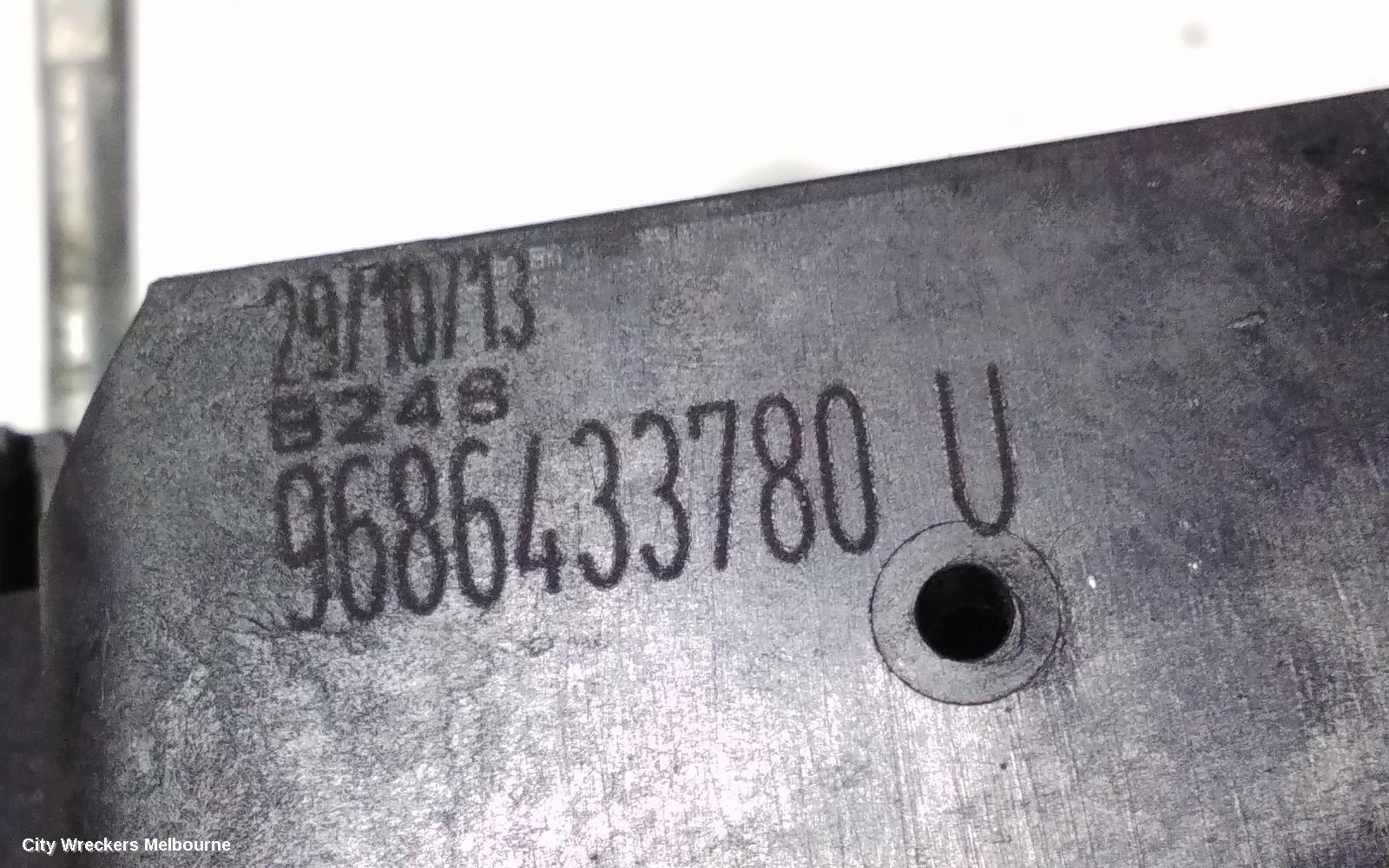 PEUGEOT 508 DOOR HANDLE, 07/2011 - 12/2017