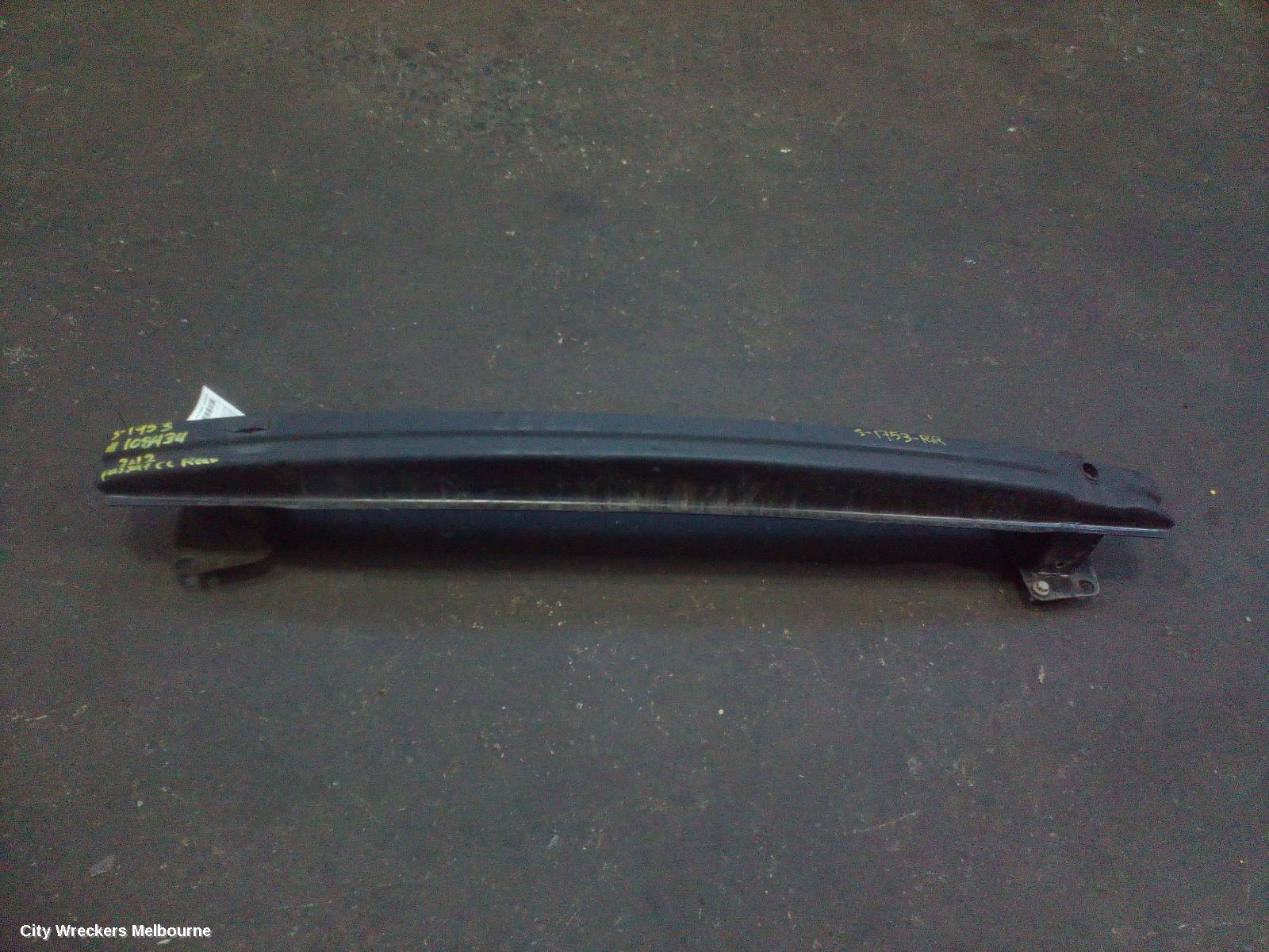 VOLKSWAGEN PASSAT R/BAR BRACKET/REINFO, MAIN REINFORCEMENT, 3CC, SEDAN, 01/2009 - 02/2012
