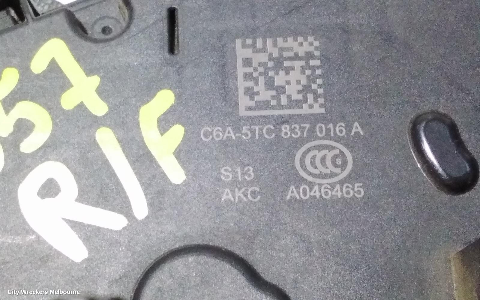 VOLKSWAGEN CADDY DOOR/BOOT/GATE LOCK, RIGHT FRONT DOOR LOCK, 2KN, 07/2015 - 02/2021