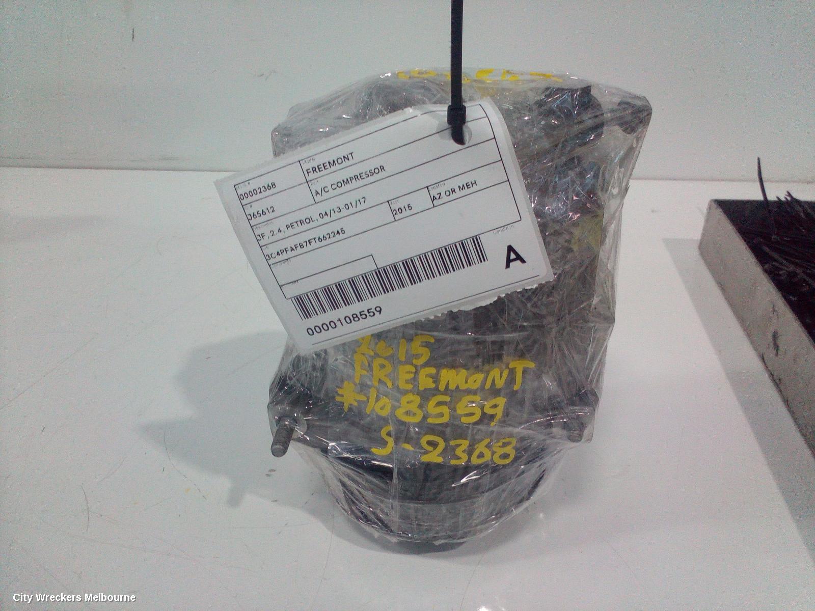FIAT FREEMONT A/C COMPRESSOR, JF, 2.4, PETROL, 04/2013 - 01/2017