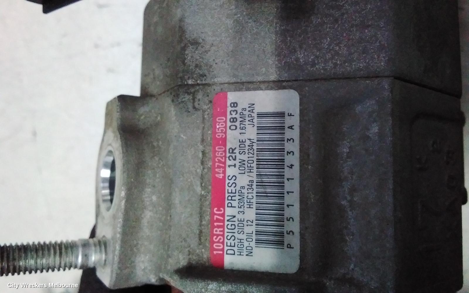 FIAT FREEMONT A/C COMPRESSOR, JF, 2.4, PETROL, 04/2013 - 01/2017