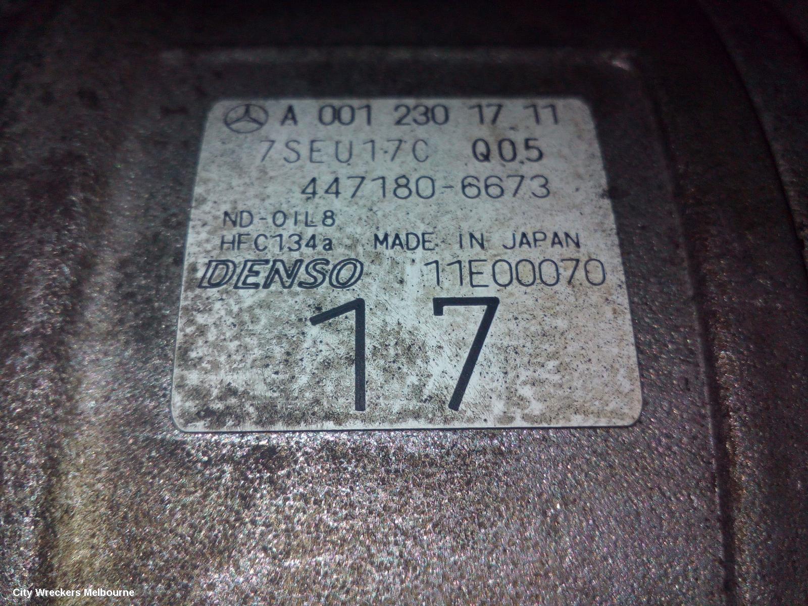 MERCEDES VITO A/C COMPRESSOR, 639, 2.1, DIESEL, P/N A0012301711, 05/2004 - 01/2011