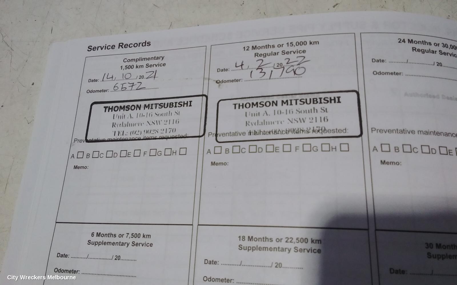 MITSUBISHI EXPRESS OWNERS HANDBOOK, SN, 03/2020 - 12/2022