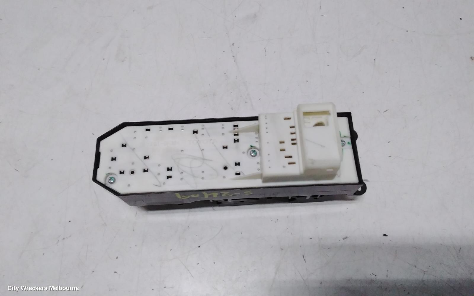 TOYOTA CAMRY PWR DR WIND SWITCH, RH FRONT (MASTER SWITCH), ACV40, 06/2006 - 11/2011