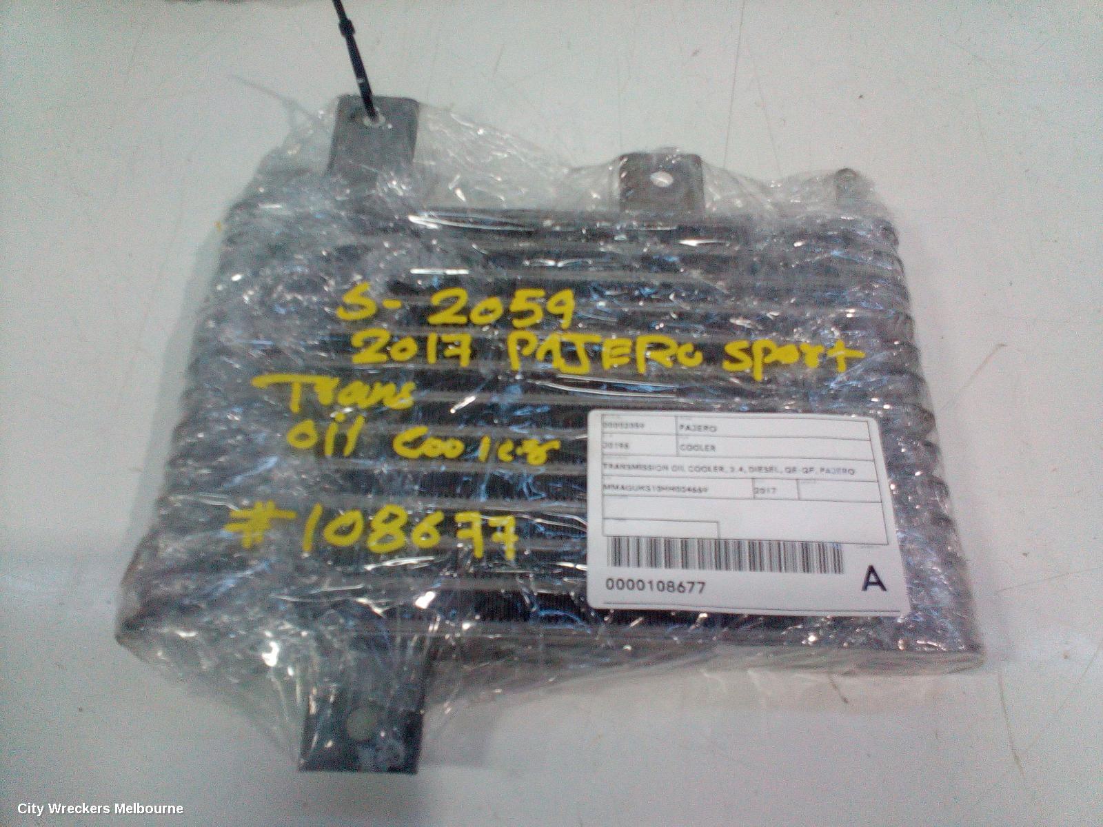 MITSUBISHI PAJERO COOLER, TRANSMISSION OIL COOLER, 2.4, DIESEL, QE-QF, PAJERO SPORT, 10/2015 ONWARDS