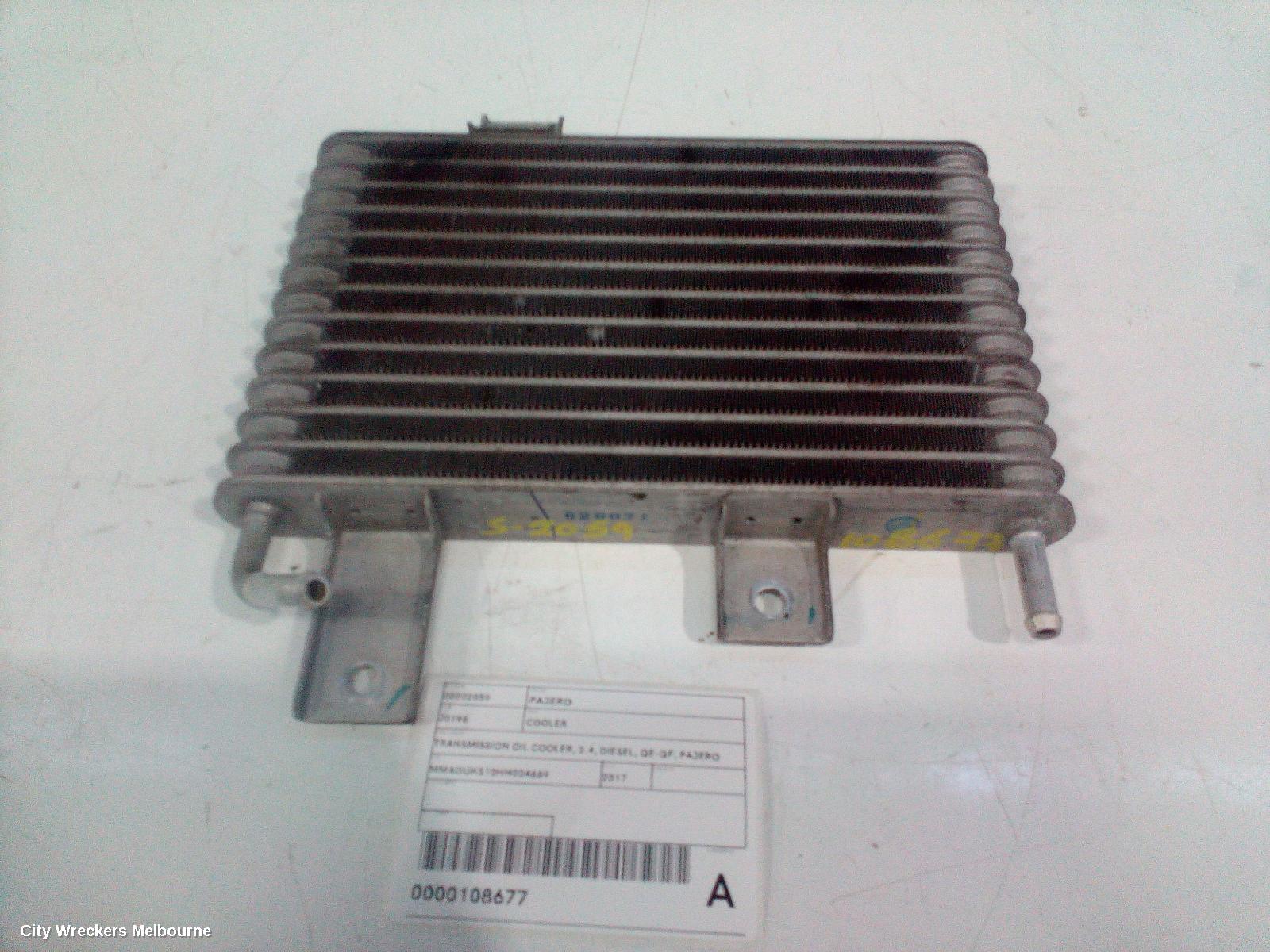 MITSUBISHI PAJERO COOLER, TRANSMISSION OIL COOLER, 2.4, DIESEL, QE-QF, PAJERO SPORT, 10/2015 ONWARDS