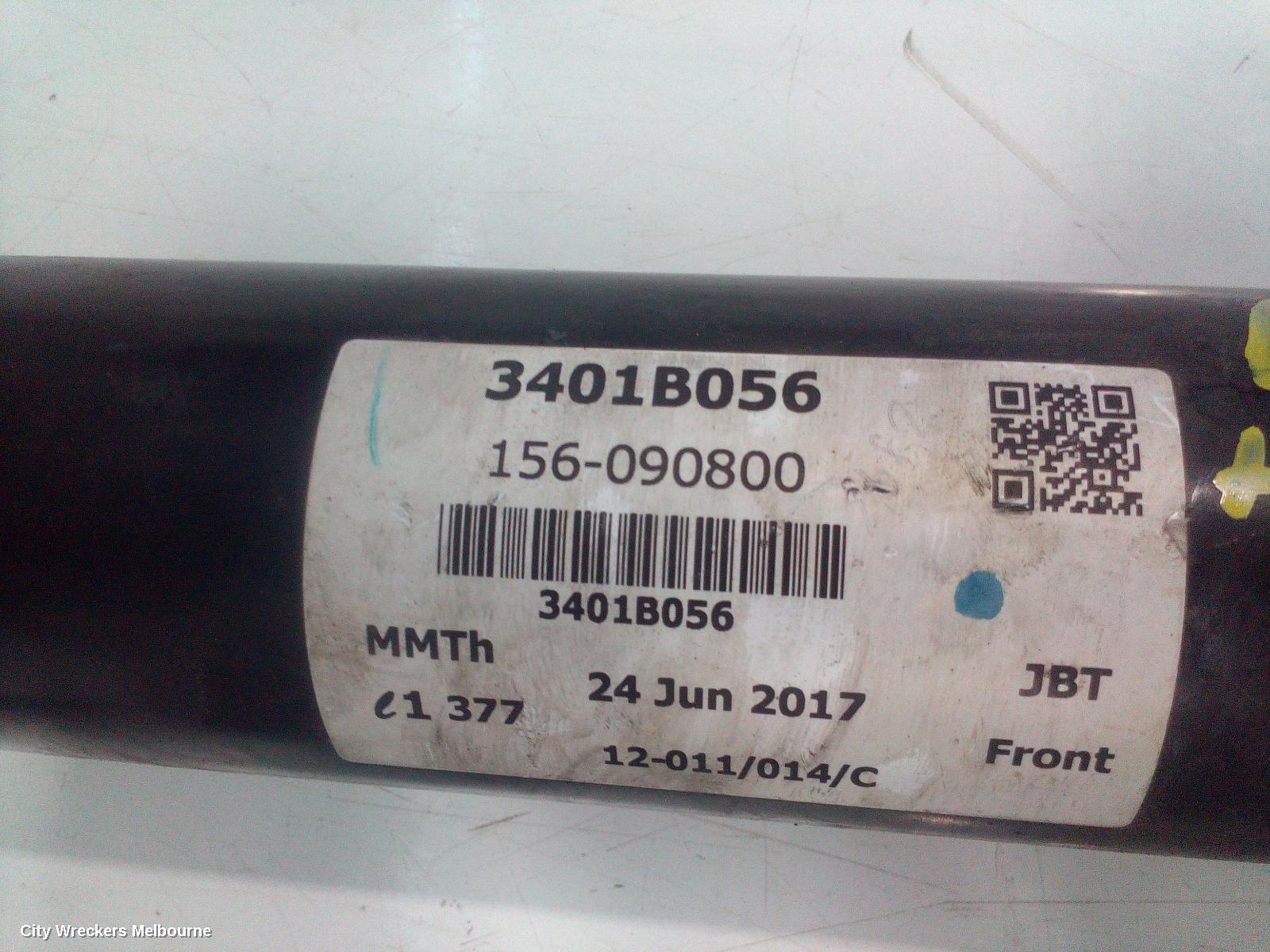MITSUBISHI PAJERO FRONT PROP SHAFT, 2.4, DIESEL, AUTO T/M, PAJERO SPORT, QE-QF, 10/2015 ONWARDS